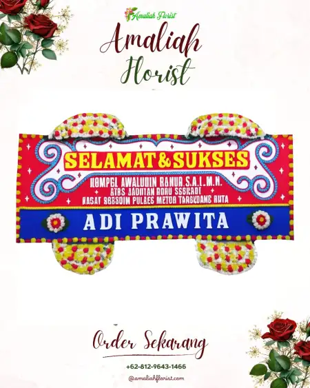 Papan Bunga Ucapan Selamat Gemblengan
